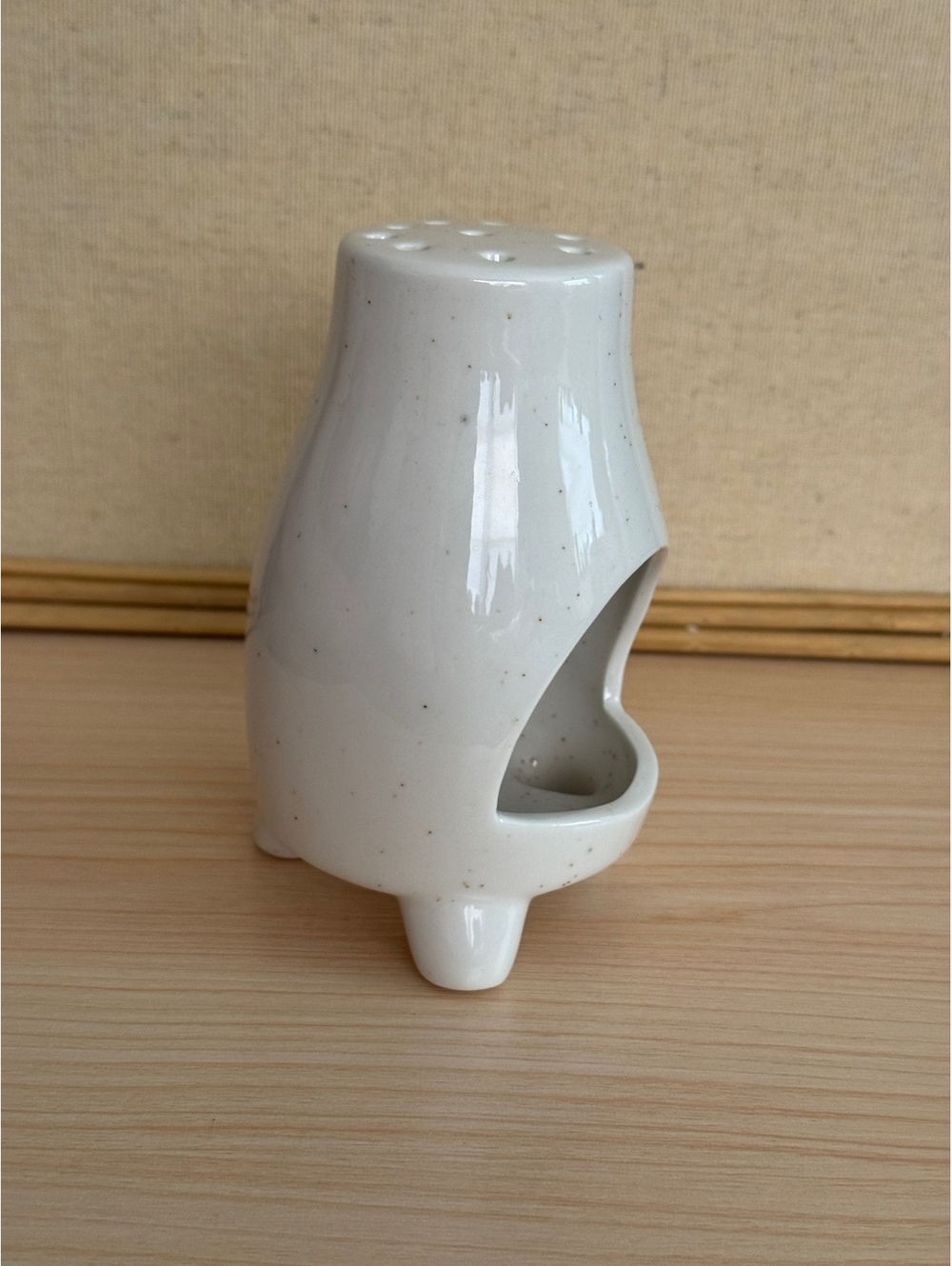 Ceramic Palo Santo Holder White Speckled Incense Burner Boho Decor